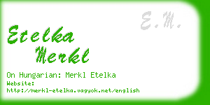 etelka merkl business card